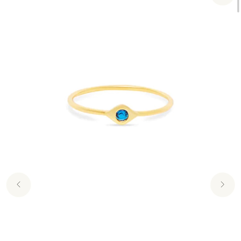 New The M Jewelers - THE MINI EVIL EYE GEM STONE RING